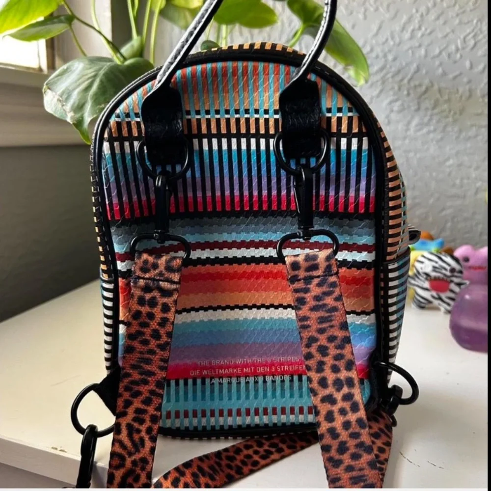 Adidas Black and White Polka Dot Backpack - Picture 2 of 2